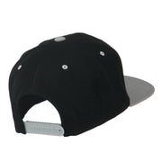 Track Logo Embroidered Flat Bill Cap