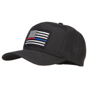 Thin Red Blue Line USA Flag Patched Twill Cap