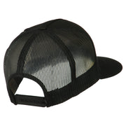 5 Panel Mesh Trucker Snapback Cap