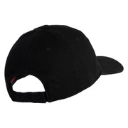 Neon City Skyline Embroidered 6 Panel Washed Low Profile Dad Hat - Black OSFM