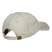 Texas State Map Embroidered Washed Cap