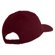 Neon City Skyline Embroidered 6 Panel Washed Low Profile Dad Hat - Maroon OSFM