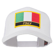 Italy Europe Flag Patched Mesh Back Cap