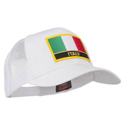 Italy Europe Flag Patched Mesh Back Cap