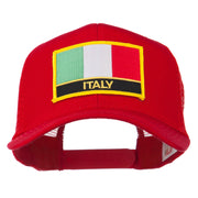 Italy Europe Flag Patched Mesh Back Cap