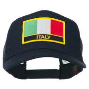 Italy Europe Flag Patched Mesh Back Cap