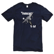 US Navy Tomcat F14 Graphic Design Short Sleeve Cotton Jersey T-Shirt