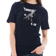 US Navy Tomcat F14 Graphic Design Short Sleeve Cotton Jersey T-Shirt