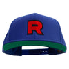 R Sign Embroidered Wool Blend Prostyle Snapback - Royal OSFM