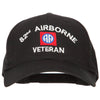 US Army 82nd Airborne Veteran Logo Embroidered Solid Cotton Pro Style Cap