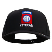 82nd Airborne Veteran Embroidered Solid Cotton Twill Pro Style Cap