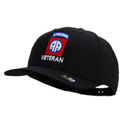 82nd Airborne Veteran Embroidered Solid Cotton Twill Pro Style Cap
