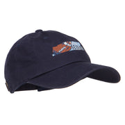 Tennessee Football State Map Embroidered Unstructured Cap