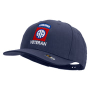 82nd Airborne Veteran Embroidered Solid Cotton Twill Pro Style Cap