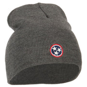 Tennessee Flag Logo Embroidered Knitted Short Beanie