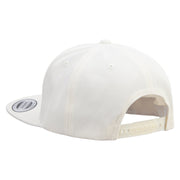 R Sign Embroidered Wool Blend Prostyle Snapback - Natural OSFM