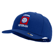 82nd Airborne Veteran Embroidered Solid Cotton Twill Pro Style Cap