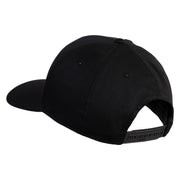 Loading Bar Embroidered Solid Cotton Twill Pro Style Cap - Black OSFM