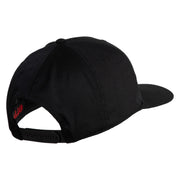 Loading Bar Embroidered Solid Cotton Twill Pro Style Cap - Black OSFM