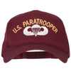 US Paratrooper Logo Embroidered Solid Cotton Pro Style Cap