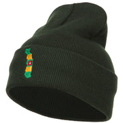 Togo Flag Map Embroidered Long Beanie