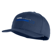 Loading Bar Embroidered Solid Cotton Twill Pro Style Cap - Navy OSFM
