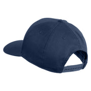 Loading Bar Embroidered Solid Cotton Twill Pro Style Cap - Navy OSFM