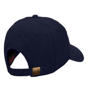 Fitness Logo Washed Solid Pigment Dyed Cotton Twill Brass Buckle Cap