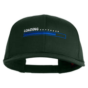 Loading Bar Embroidered Solid Cotton Twill Pro Style Cap - Dark Green OSFM