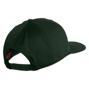 Loading Bar Embroidered Solid Cotton Twill Pro Style Cap - Dark Green OSFM