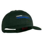 Loading Bar Embroidered Solid Cotton Twill Pro Style Cap - Dark Green OSFM