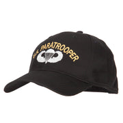 US Paratrooper Logo Embroidered Solid Cotton Pro Style Cap