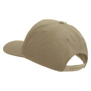 Licensed U.S Paratrooper Veteran Embroidered Solid Cotton Twill Pro Style Cap - Khaki OSFM