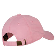 Tongue Out Emoji Patched Unstructured Washed Cap