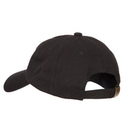 Tongue Out Emoji Patched Unstructured Washed Cap