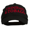 Trinidad and Tobago Embroidered Pet Spun Washed Cap