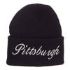 City of Pittsburgh Embroidered Long Beanie