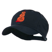 Three Pumpkins with Funny Smile Embroidered Cap