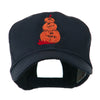 Three Pumpkins with Funny Smile Embroidered Cap