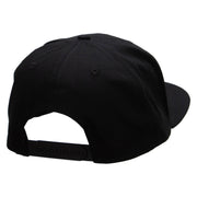 Fire Car Embroidered Superior Cotton Twill Flat Bill Snapback Prostyle Cap - Black OSFM