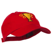 Trophy Cup Embroidered Low Profile Washed Cap