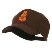 Three Pumpkins with Funny Smile Embroidered Cap