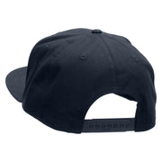 Fire Car Embroidered Superior Cotton Twill Flat Bill Snapback Prostyle Cap - Navy OSFM