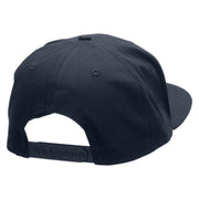 Fire Car Embroidered Superior Cotton Twill Flat Bill Snapback Prostyle Cap - Navy OSFM