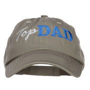 Top Dad Letters Embroidered Low Profile Cap