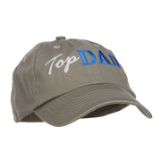 Top Dad Letters Embroidered Low Profile Cap