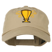 Trophy Cup Embroidered Low Profile Washed Cap