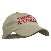 Trinidad and Tobago Embroidered Pet Spun Washed Cap