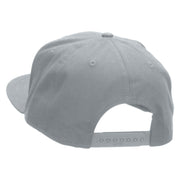 Fire Car Embroidered Superior Cotton Twill Flat Bill Snapback Prostyle Cap - Grey OSFM