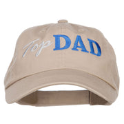 Top Dad Letters Embroidered Low Profile Cap